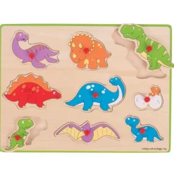 Bigjigs Toys Lift Out Puzzle (Dinosaurs)