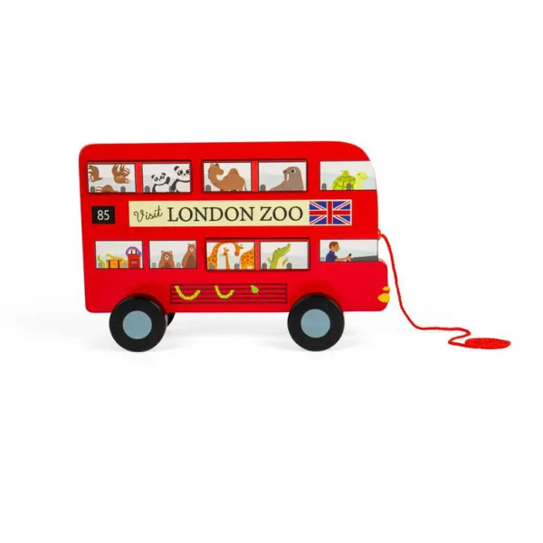 Bigjigs Toys London Bus Pull Along
