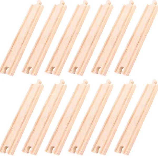 Bigjigs Rail Long Straights (Pack of 12)
