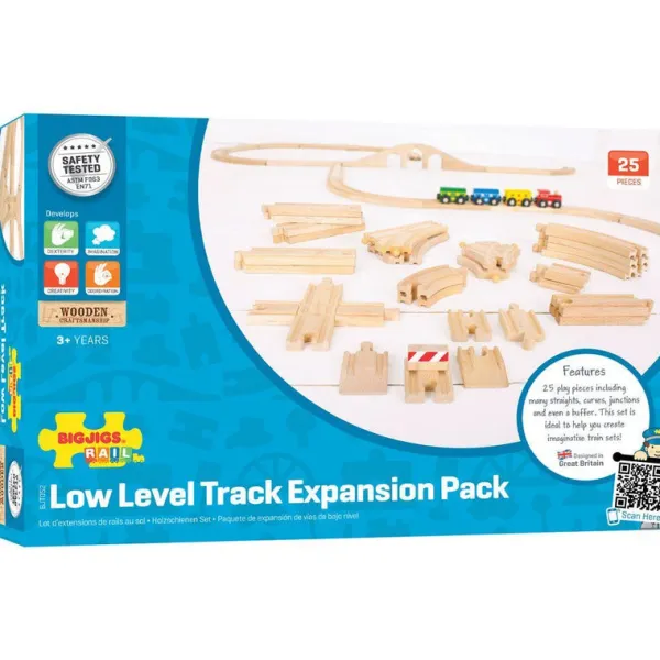 Bigjigs Rail Low Level Track Expansion Pack