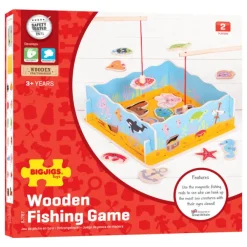 Bigjigs Toys Magnetic Fishing Game with Base