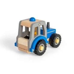 Bigjigs Toys Mini Blue Tractor