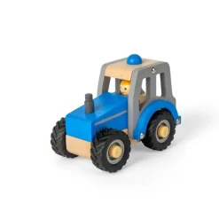 Bigjigs Toys Mini Blue Tractor