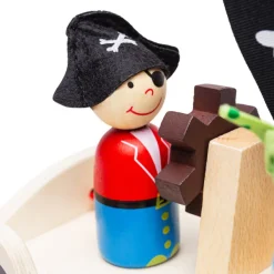 Bigjigs Toys Mini Pirate Ship Playset