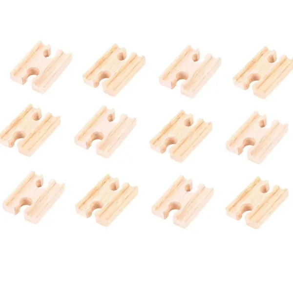 Bigjigs Rail Mini Track Female/Female (Pack of 12)
