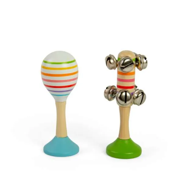 Bigjigs Toys Musical Shakers - Blue + Green