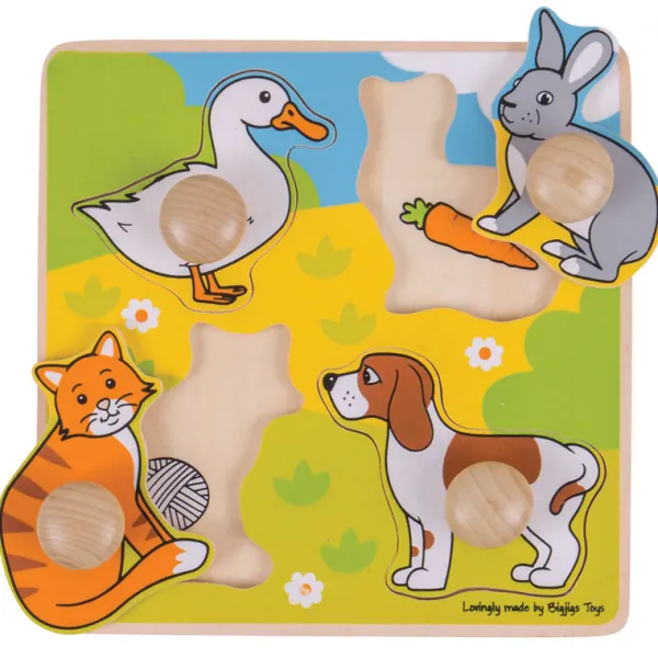 Bigjigs Toys My First Peg Puzzle (Pets)