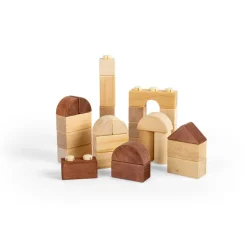 Bigjigs Baby Natural Click Blocks (100 Pieces)