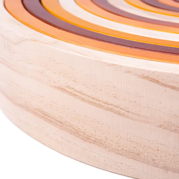 Bigjigs Toys Natural Wooden Stacking Rainbow - Large