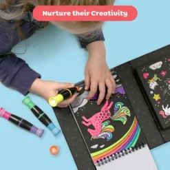 Tiger Tribe Neon Colouring Set - Unicorns and Friends