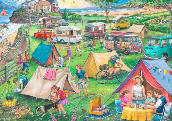 House of Puzzles No.10 - Camping - 1000 Piece Jigsaw Puzzle