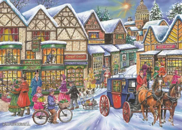 House of Puzzles Old Time Shopping - BIG 250 Piece Jigsaw Puzzle