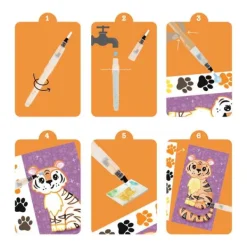 Tiger Tribe Paint A Picture Set - Wild Animals