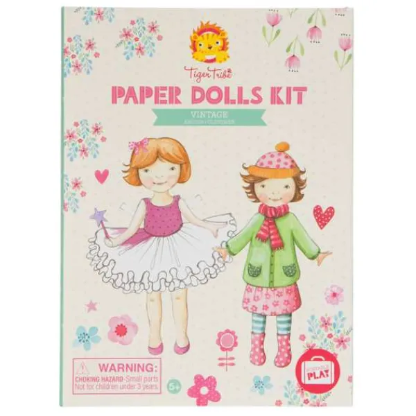Tiger Tribe Paper Dolls Kit - Vintage