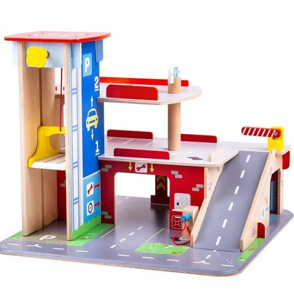 Bigjigs Heritage Playsets Park & Play Garage