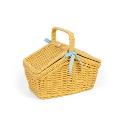 Bigjigs Toys Picnic Set in Yellow Basket