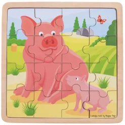 Bigjigs Toys Pig & Piglet Puzzle