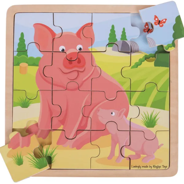 Bigjigs Toys Pig & Piglet Puzzle