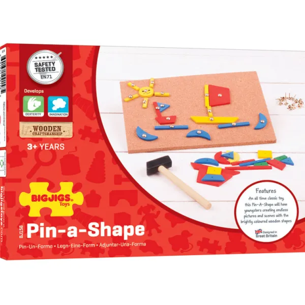 Bigjigs Toys Pin-a-Shape