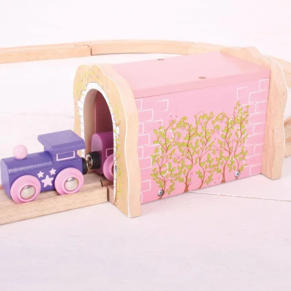 Bigjigs Rail Pink Brick Tunnel