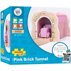 Bigjigs Rail Pink Brick Tunnel