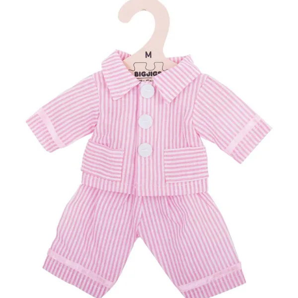 Bigjigs Toys Pink Pyjamas (for Size Medium Doll)