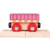 Bigjigs Rail Pink Wagon