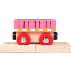 Bigjigs Rail Pink Wagon