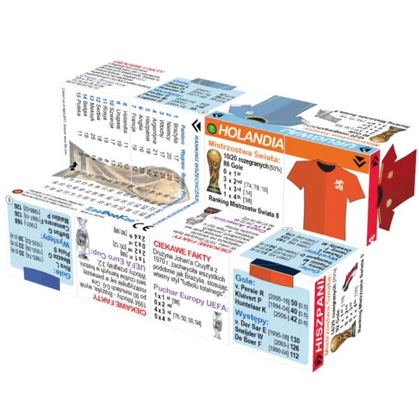 ZooBooKoo Polish World Football Top Teams and Statistics Cube Book