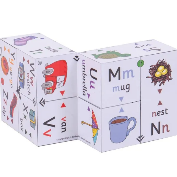 ZooBooKoo Pre-School Cube Book Pack - Alphabet and Numbers Cubes