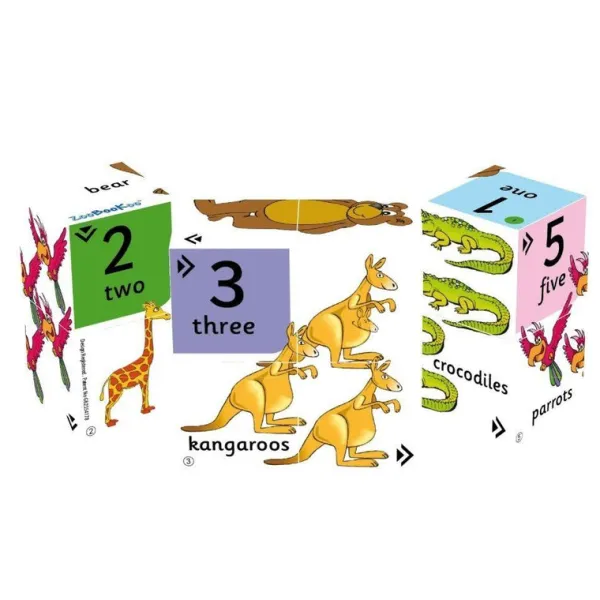 ZooBooKoo Pre-School Cube Book Pack - Alphabet and Numbers Cubes