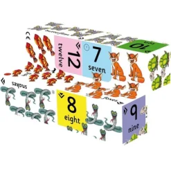 ZooBooKoo Pre-School Cube Book Pack - Alphabet and Numbers Cubes