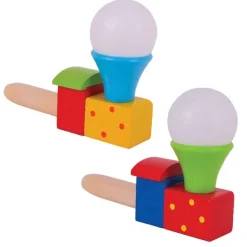 Bigjigs Toys Puffing Trains (Pack of 2 - Blue/Green Funnel)