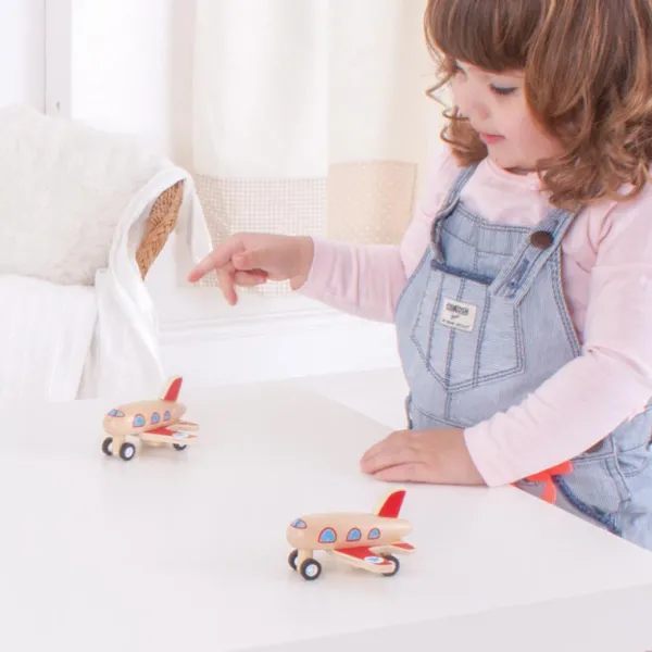 Bigjigs Toys Pull Back Planes (Pack of 2)