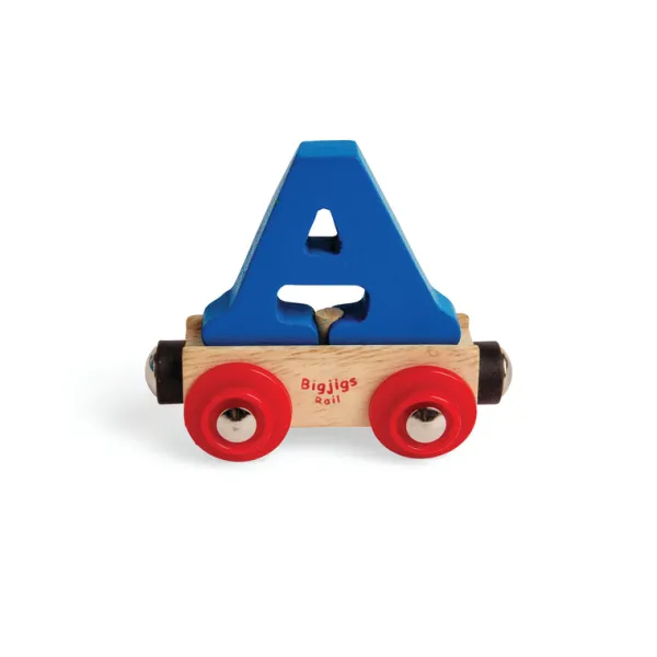 Bigjigs Rail Rail Name Letters and Numbers - A