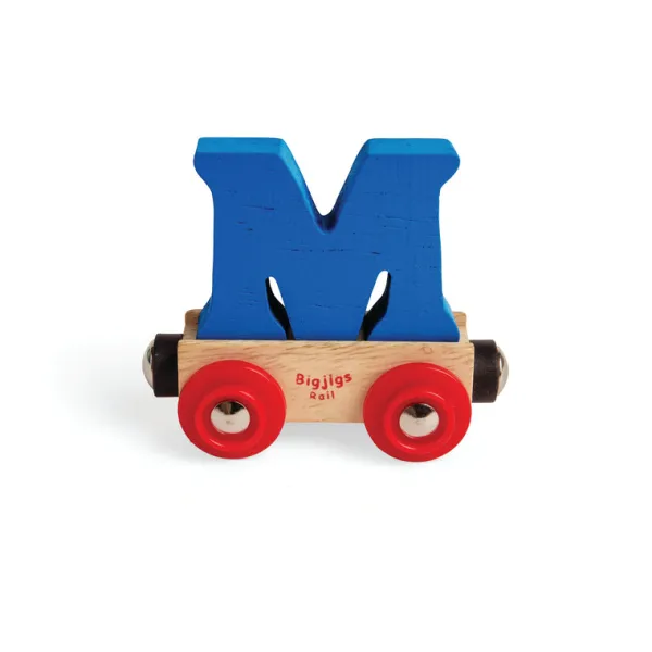 Bigjigs Rail Rail Name Letters and Numbers - M