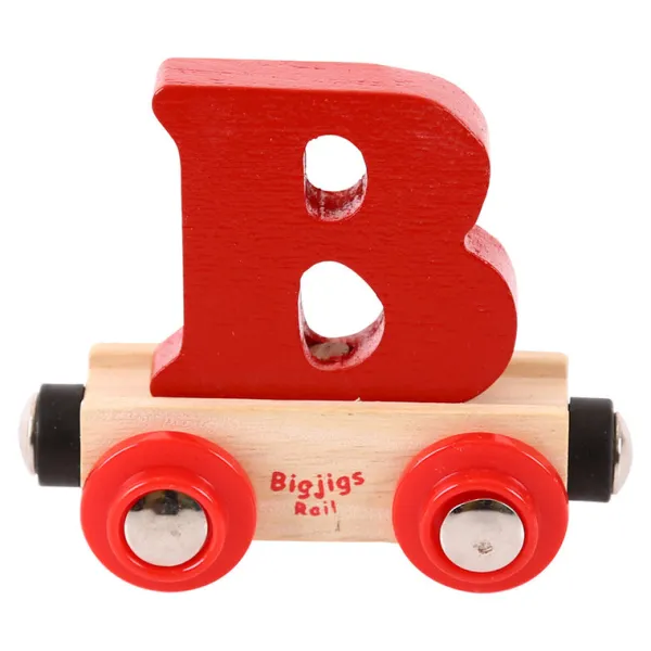 Bigjigs Rail Rail Name Letters and Numbers - B