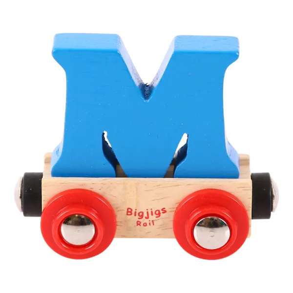 Bigjigs Rail Rail Name Letters and Numbers - M
