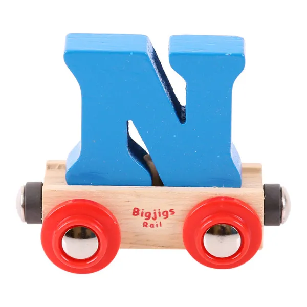 Bigjigs Rail Rail Name Letters and Numbers - N