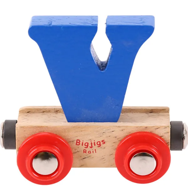 Bigjigs Rail Rail Name Letters and Numbers - V