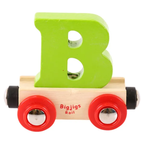 Bigjigs Rail Rail Name Letters and Numbers - B
