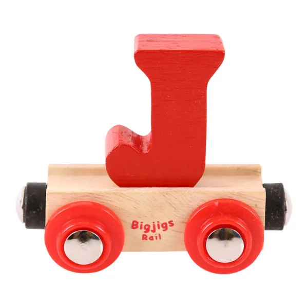Bigjigs Rail Rail Name Letters and Numbers - J