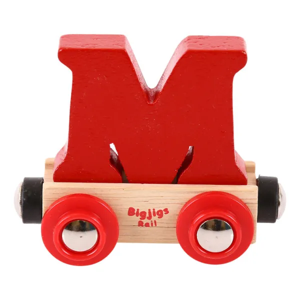 Bigjigs Rail Rail Name Letters and Numbers - M