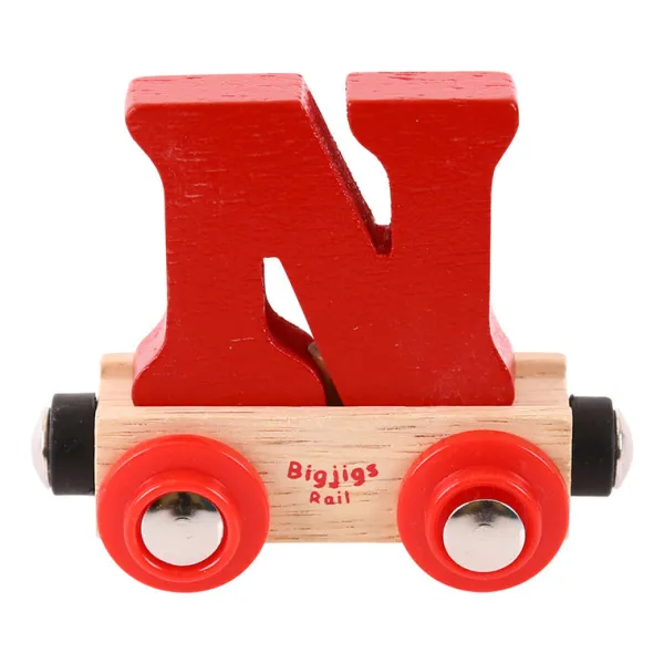 Bigjigs Rail Rail Name Letters and Numbers - N