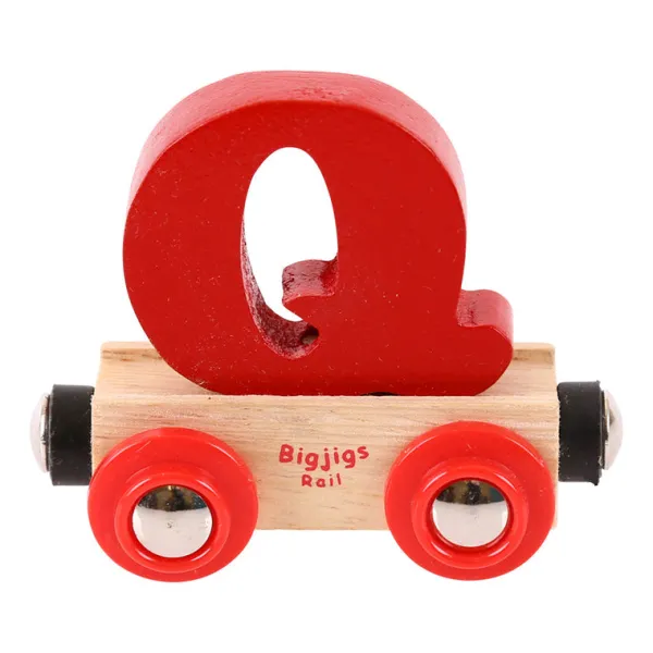 Bigjigs Rail Rail Name Letters and Numbers - Q