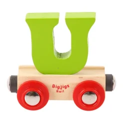Bigjigs Rail Rail Name Letters and Numbers - U
