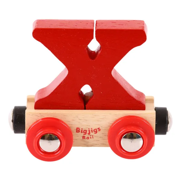 Bigjigs Rail Rail Name Letters and Numbers - X