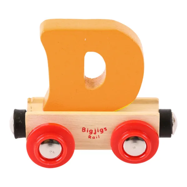 Bigjigs Rail Rail Name Letters and Numbers - D