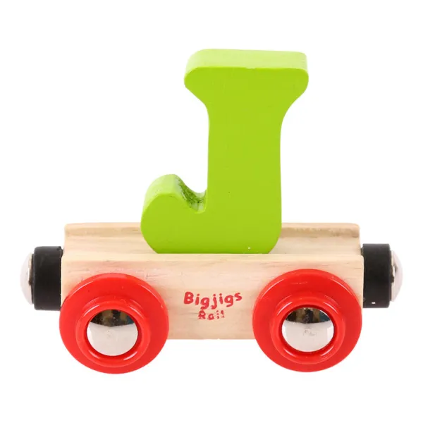 Bigjigs Rail Rail Name Letters and Numbers - J