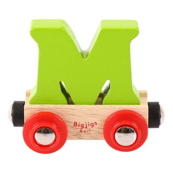 Bigjigs Rail Rail Name Letters and Numbers - M